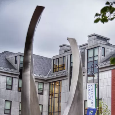 Image: Public Art, a Quad and an Endowment Honor David Finney