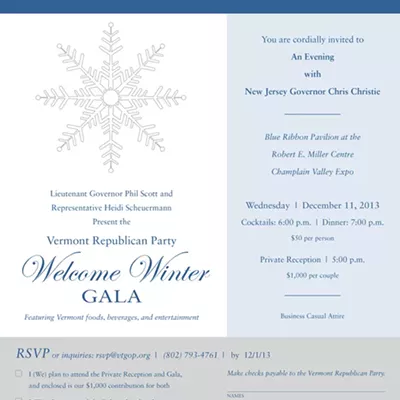 Image: Christie to Headline Vermont GOP Winter Fundraiser