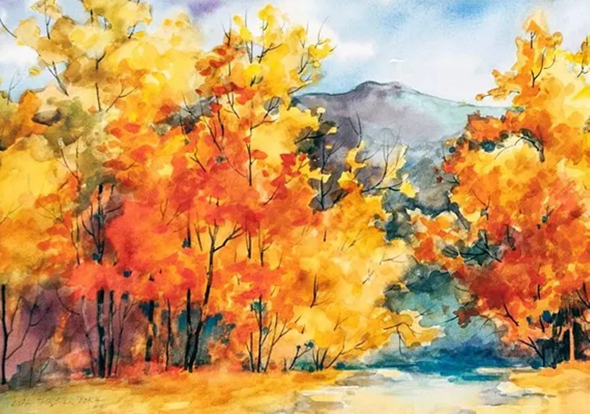 "Fall in the Mountains" by Lisa Forster Beach