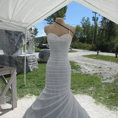 Image: In West Rutland, a Pnina Tornai Dress Is Sculpted in Marble