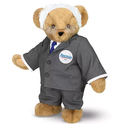 Image: Sanders' Bear-y Good Day on the Campaign Trail