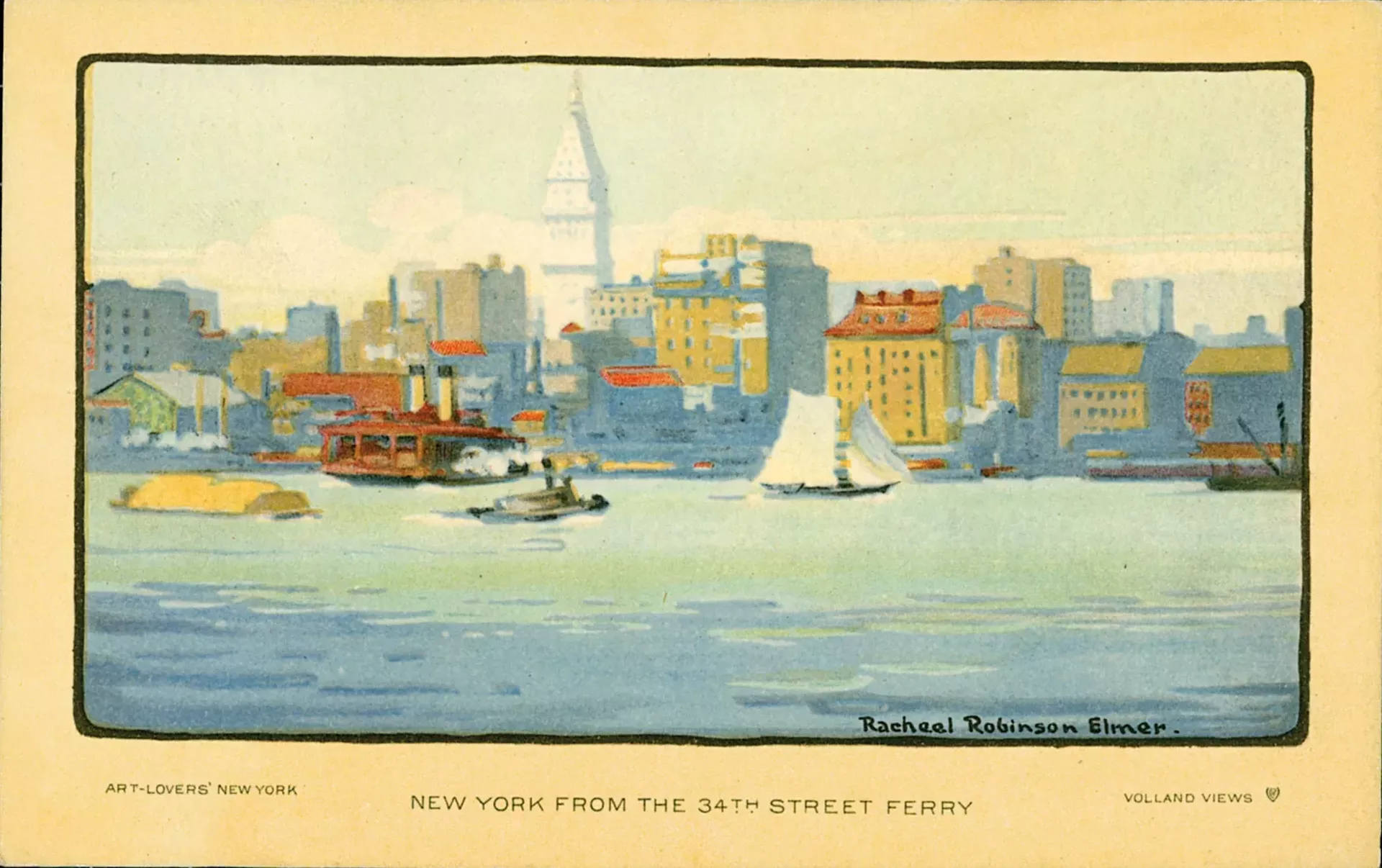 "New York From 34th Street Ferry" by Rachael Robinson Elmer