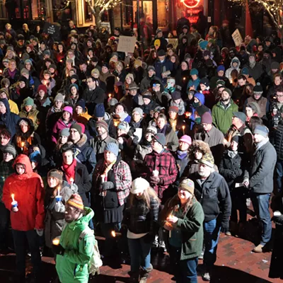 Image: 'Black Lives Matter' Candlelight Vigil Held in Burlington