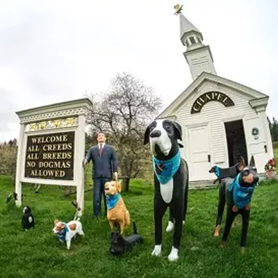 Image: Stephen Huneck's Dog Mountain Stars in National Geographic Book