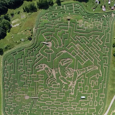 Image: The Great Vermont Corn Maze Goes All Raptor on Us