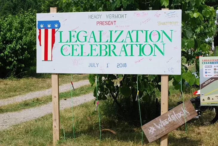 Image: Vermonters Celebrate Cannabis Legalization