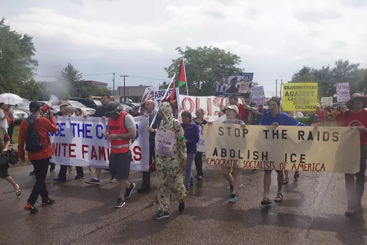 Image: Slideshow: ICE Protest and Border Patrol Checkpoint