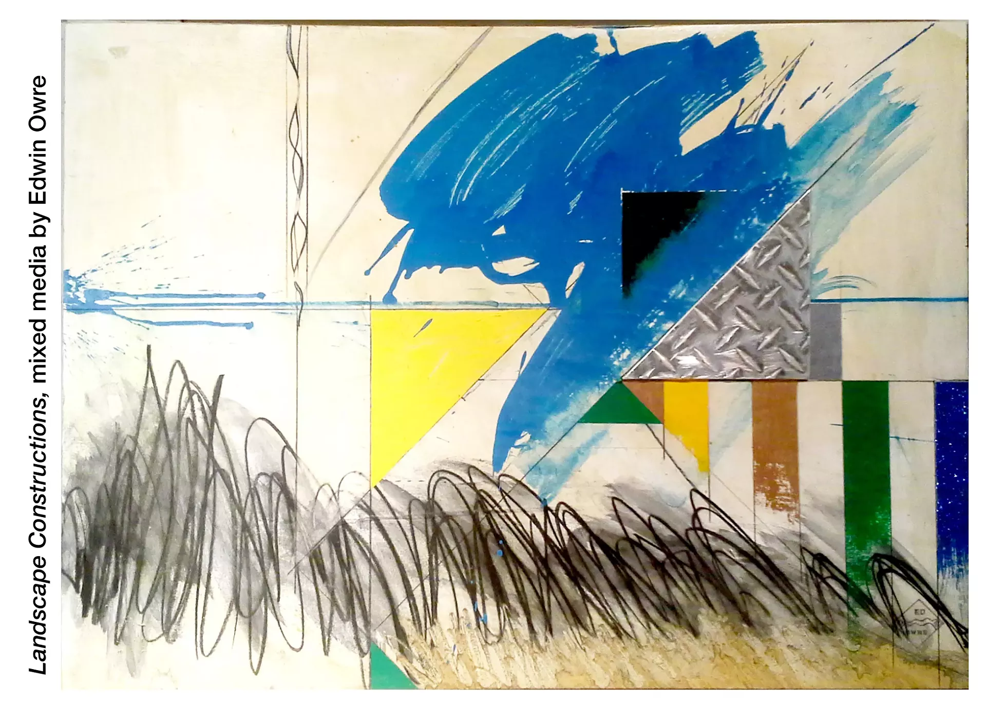 Mixed-media work by Edwin Owre