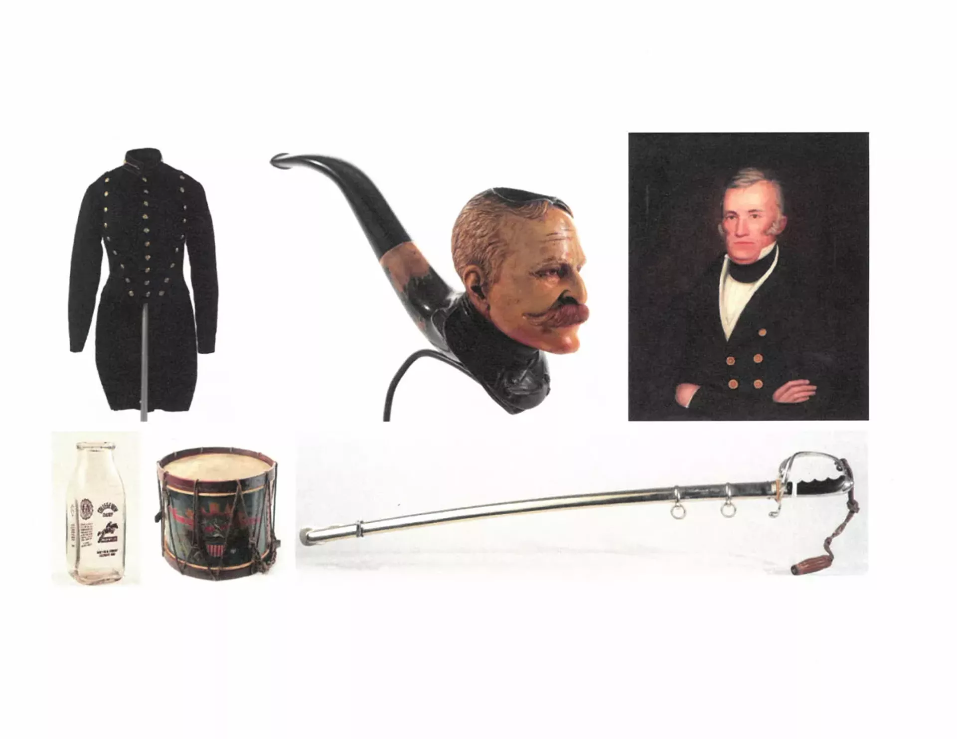 A selection of items from the exhibition