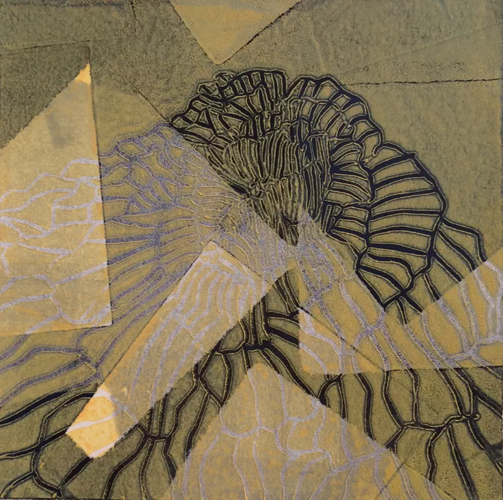 Untitled monoprint by Sheri Hancock-Tomek