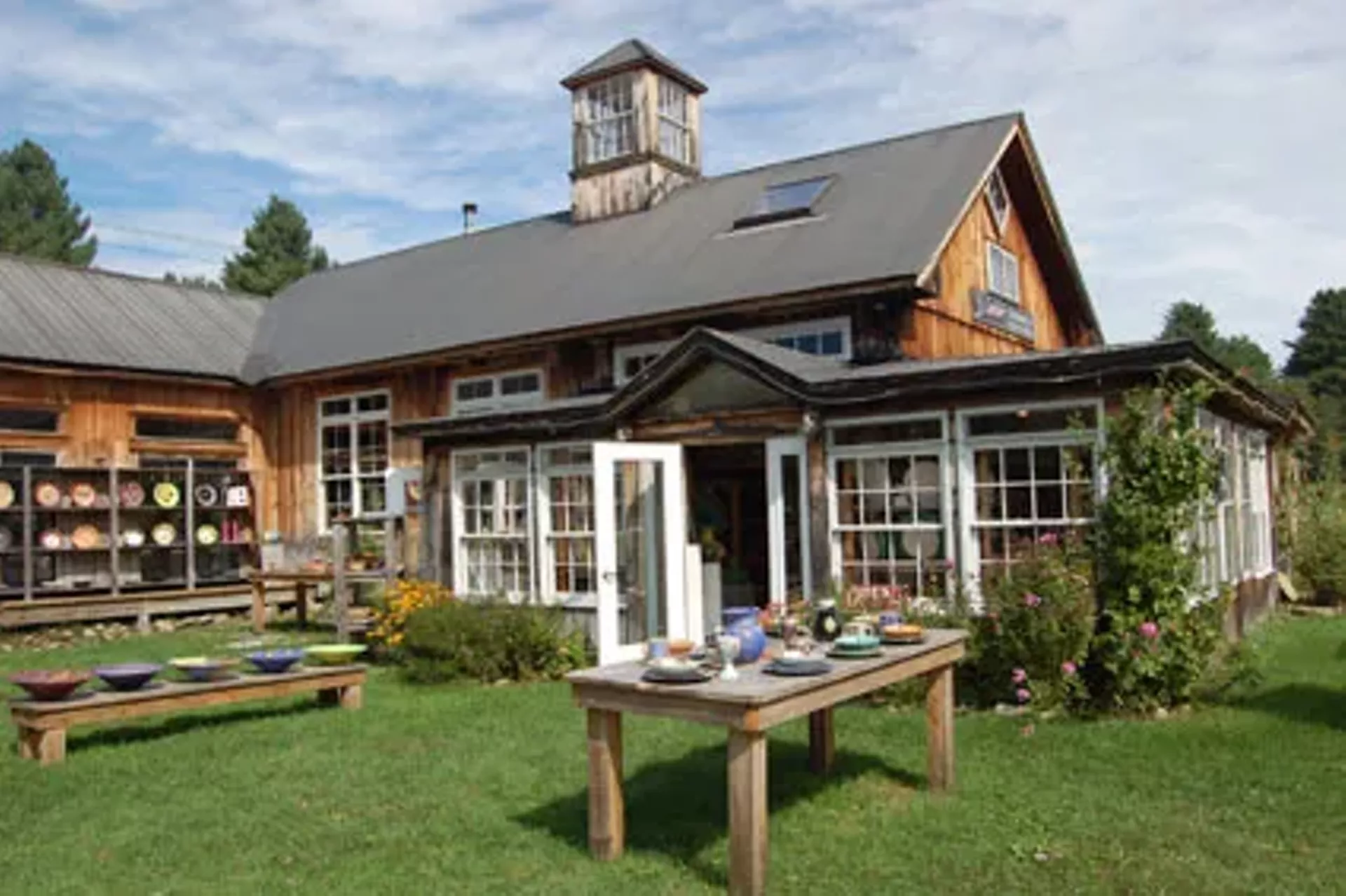 D. Lasser Ceramics outside in the summer