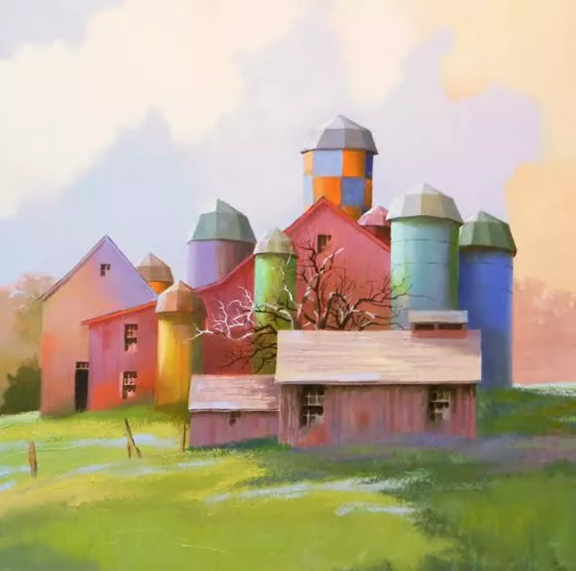 "An Octave of Silos" by Paul Stone