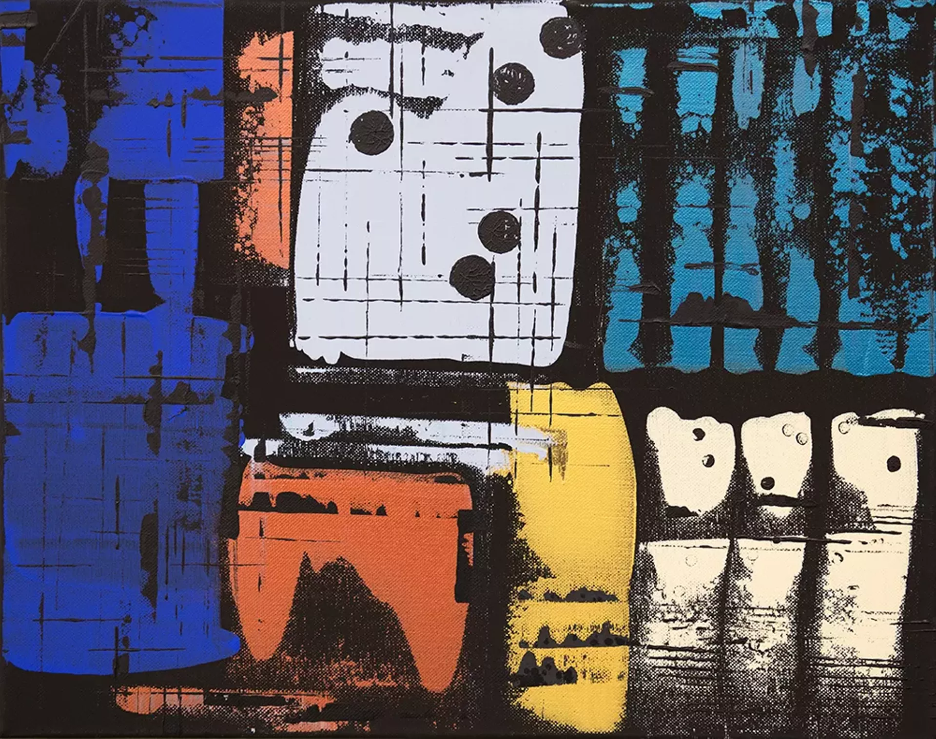 "Domino," acrylic on canvas by Harrington