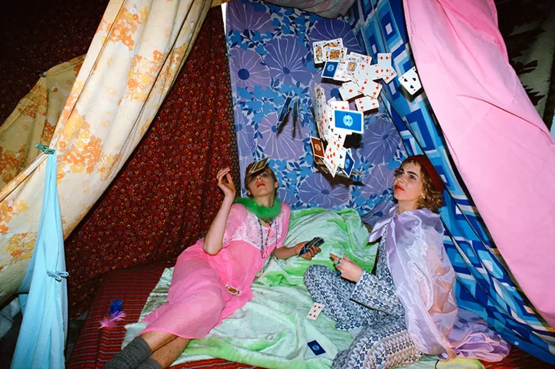 "Cards in the Tent" by Rona Yefman