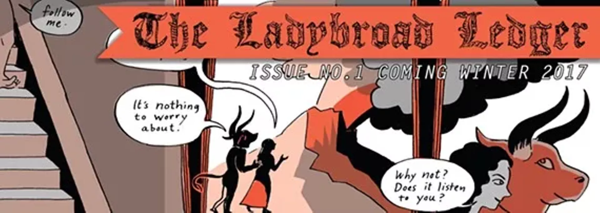 Detail of 'The Ladybroad Ledger' front page
