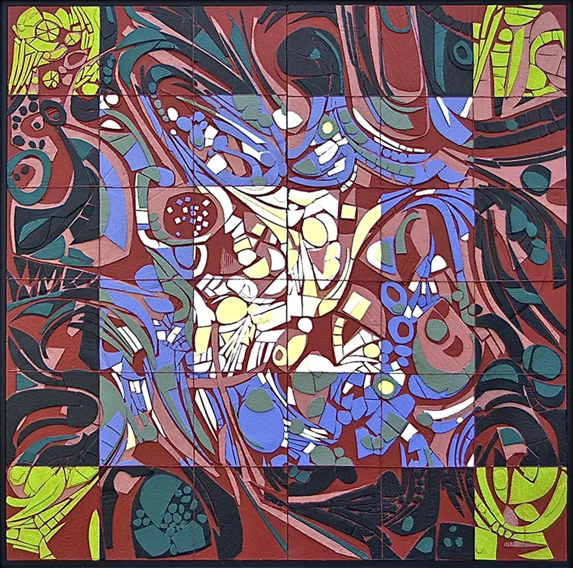 Mixed-media relief by Bruce Blanchette