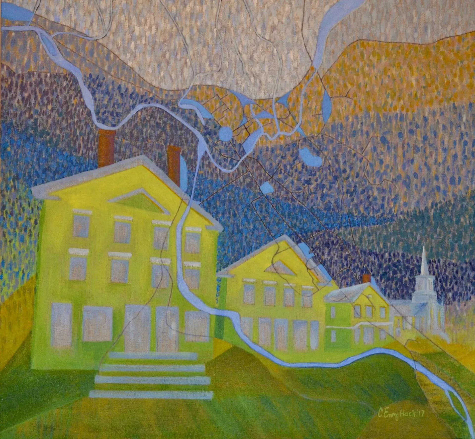"Shadow of the Winooski &ndash; Waterbury, Vermont" by Carolyn Enz Hack