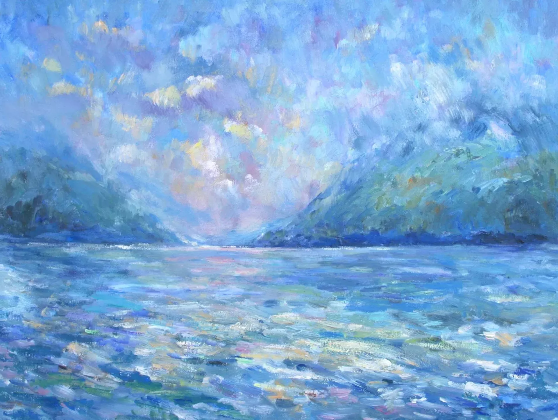 "Lake Willoughby Morning" by Janet Bonneau