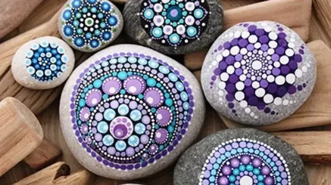 Image: Mandala Rock Painting