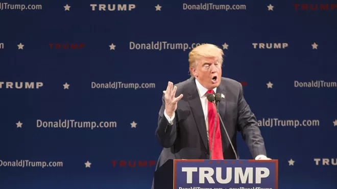 Image: Trump Storms Burlington, Dispensing Insults and Drawing Protests