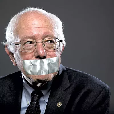 Image: The Sound of Silence: Bernie Sanders Spurns Seven Days for 1,000 Days