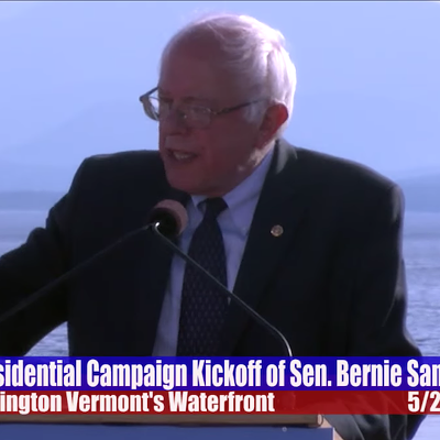 Image: Video: Bernie Sanders' Full Campaign Announcement