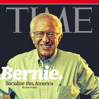 Image: Bernie Bits: Sanders Makes the Cover of Time Magazine