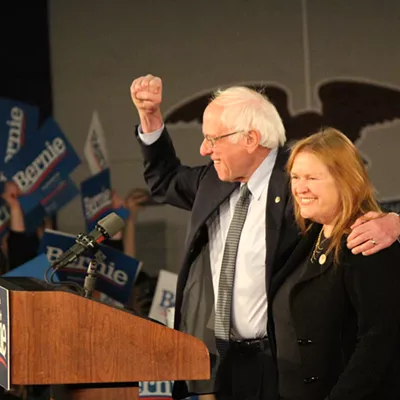Image: With Iowa Results Unclear, Sanders Declares, &lsquo;Onward to Victory&rsquo;