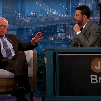 Image: Bernie Bits: Sanders Talks Pot, God and Electability on Jimmy Kimmel