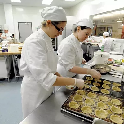 Image: A Potential Buyer Sniffs Around the New England Culinary Institute