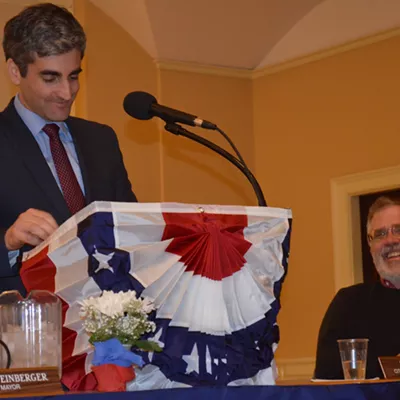 Image: Weinberger Talks Opiates and Infrastructure; Knodell Reelected Council President