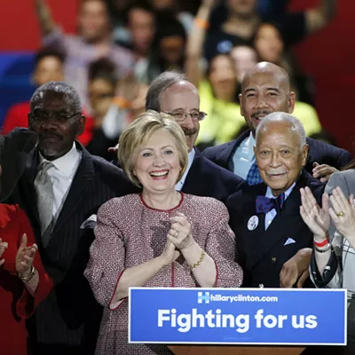 Image: Clinton, Fans Celebrate Her New York Primary Victory