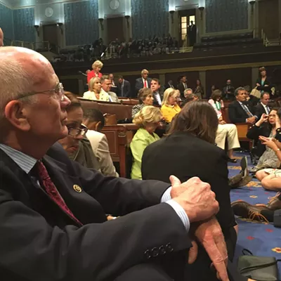 Image: Vermont Congressional Delegation Joins Gun Sit-In on House Floor