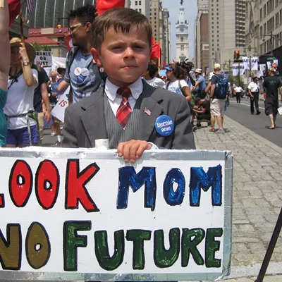 Image: Sanders Backers From Vermont Join Protests at the Philly Convention