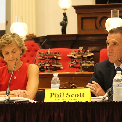 Image: Addressing Women's Issues, Scott Portrays Himself as a Moderate