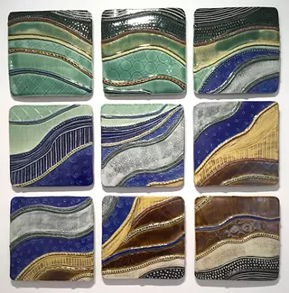 Image: 'Tectonic Plates and Topographic Tiles'