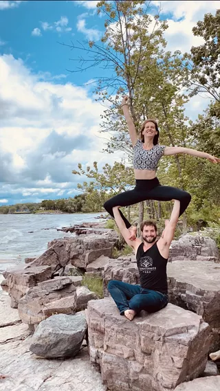 Image: All-Levels AcroYoga Class