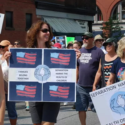 Image: Vermonters Take to the Streets to Protest Immigration Policies