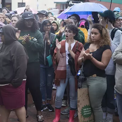 Image: Photos: A Burlington Vigil and Protest for Alton Sterling and Philando Castile