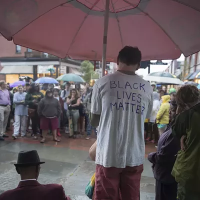 Image: Photos: A Burlington Vigil and Protest for Alton Sterling and Philando Castile