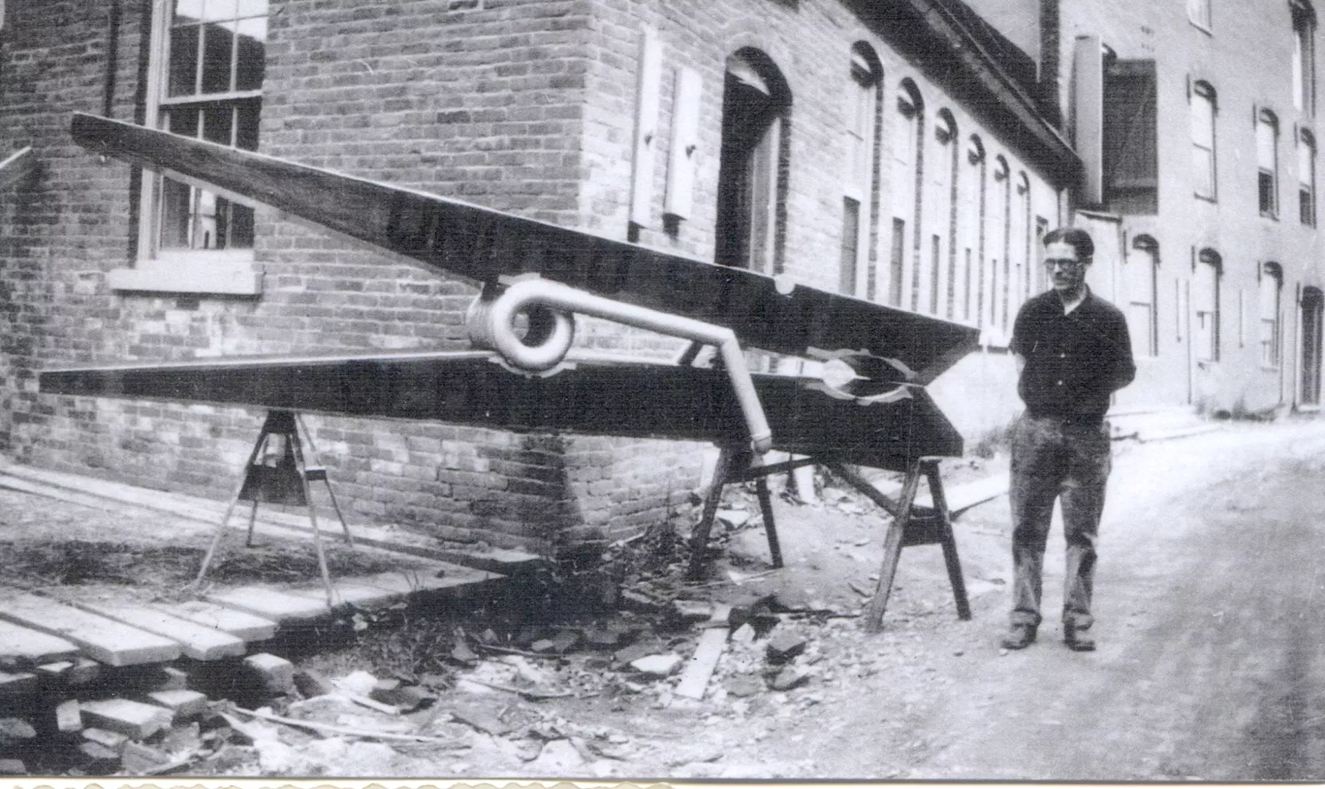 Charles H. Ellicott Jr. and the clothespin that sat on the roof of the U.S. Clothespin Co. in Montpelier 1897-1924