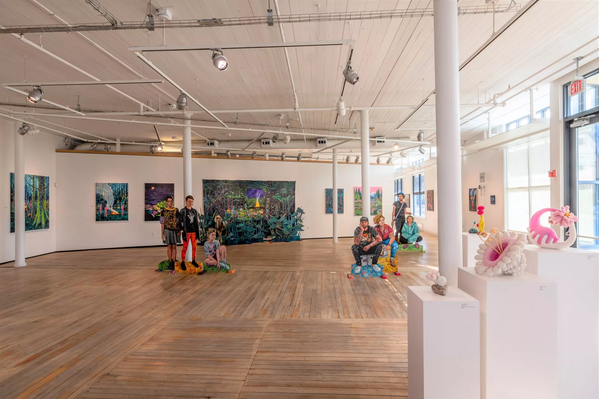 Clifford B. West Gallery, featuring artists Danielle Klebes and Rachel Montroy