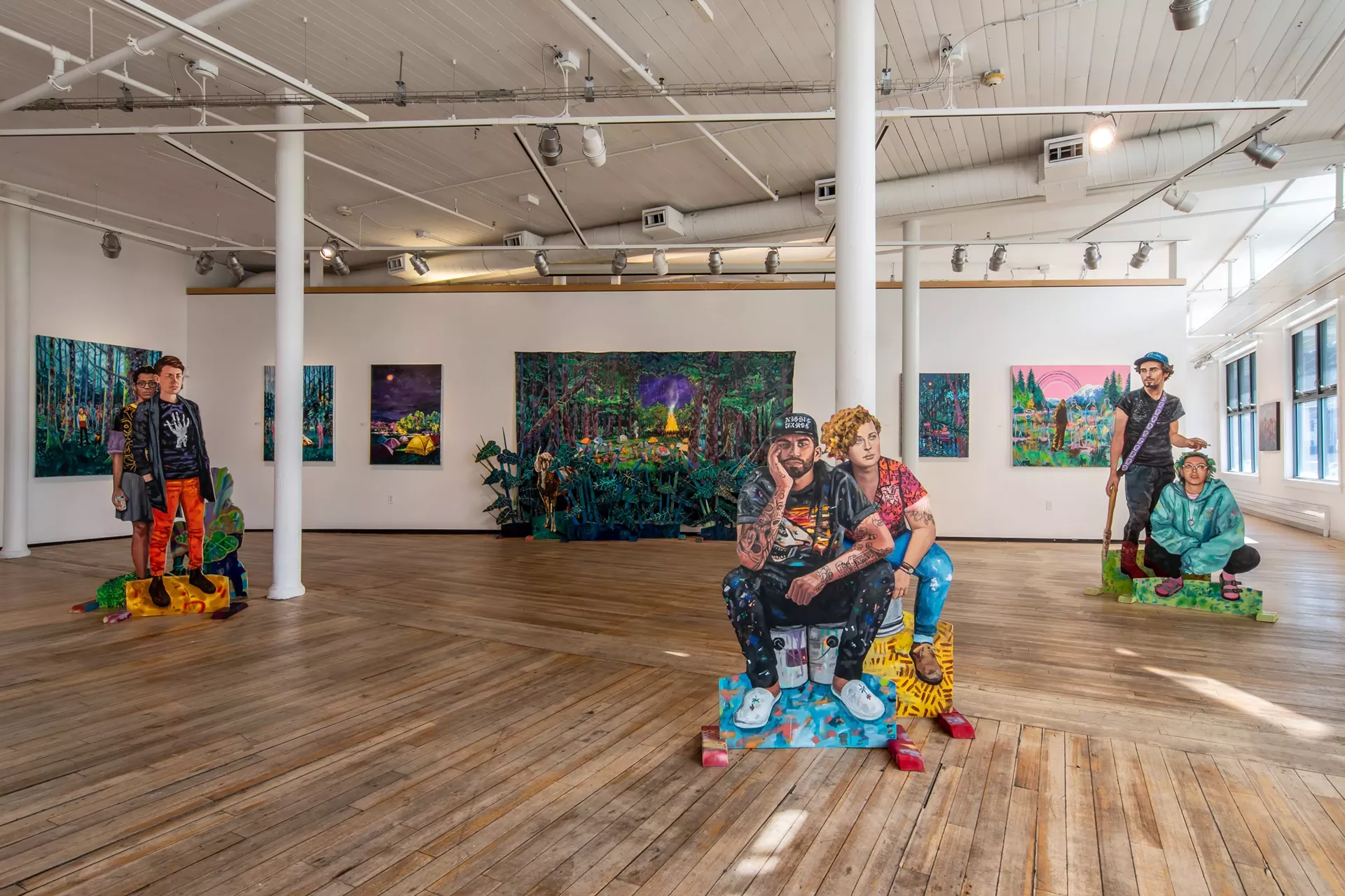 2022 exhibiting artist Danielle Klebes in the Clifford B. West Gallery