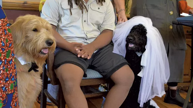 Image: A Dog Wedding Brings Joy to a Burlington Assisted Living Home