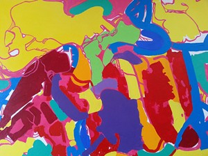 COURTESY OF RIVER ARTS CENTER - "Abstract Tropical Influence I" by Maria Anghelache