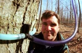 AGAINST THE FLOW? Shelburne sugarer Steve Palmer would like to see stricter labeling on maple syrup. - JORDAN SILVERMAN