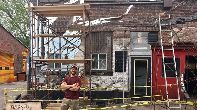 Image: Against the Wall: A New Mirror Mural Reflects Artists' Alley on Pine Street