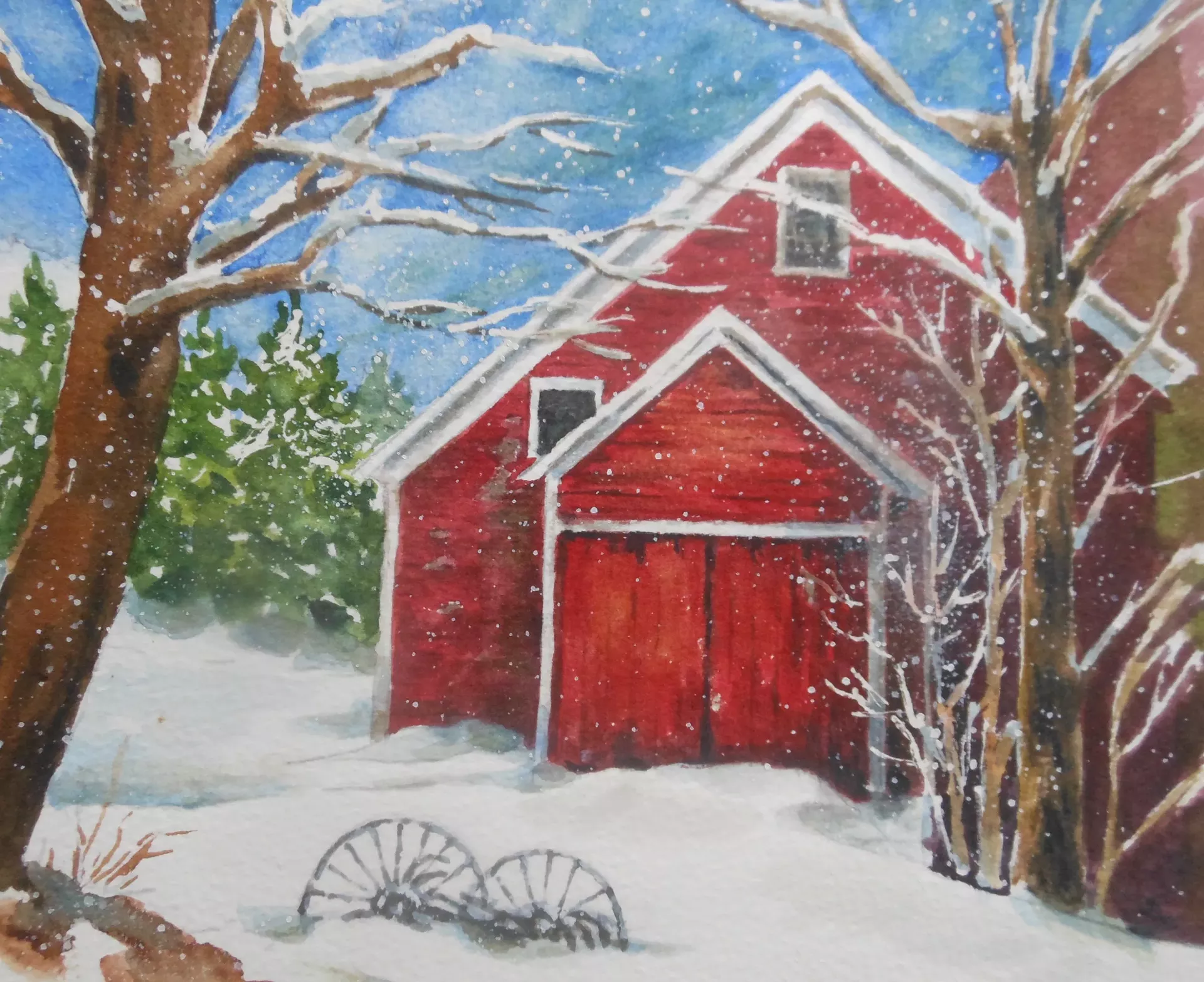 "Winter Barn" by Kate Reeves