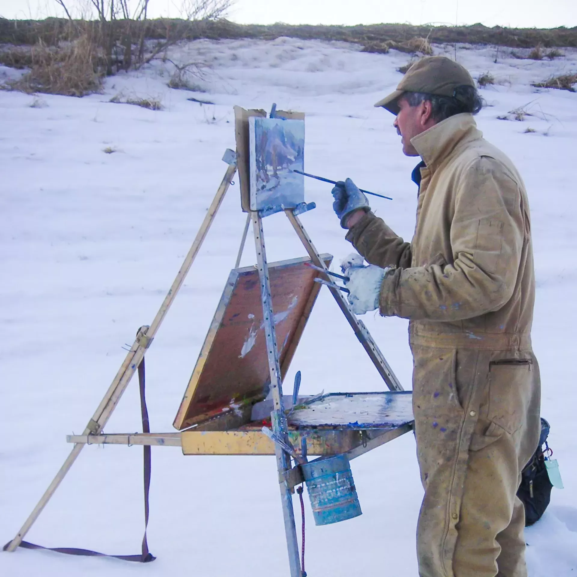Eric Tobin painting en plein air
