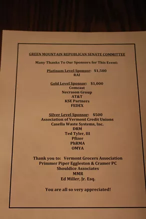 At Lobbyist Fundraiser, Republicans Support Banning Lobbyist Fundraisers